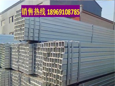 批發(fā)100*100鐵方管 熱鍍鋅方鋼管 Q235B大口徑方矩管