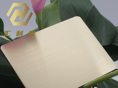 201/304拉絲不銹鋼香檳金抗指紋裝飾板 來(lái)樣加工定制各種彩色板