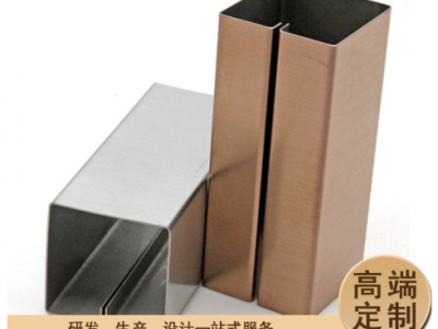 不銹鋼包邊裝飾條 304凹型收邊條 不銹鋼踢腳線 鈦金金屬條定制