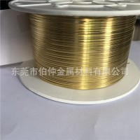 H65黃銅帶 超窄壓紋黃銅帶 耳機(jī)線專(zhuān)用黃銅帶0.35mm*1.5mm 黃銅片