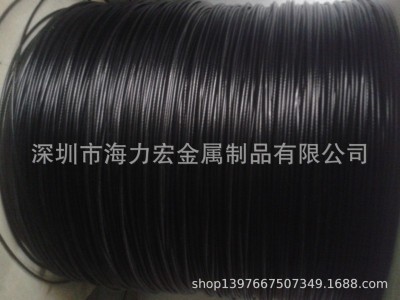 供應(yīng)黑色包膠2.5MM不銹鋼鋼絲繩 黑色PVC包塑鍍鋅鋼絲繩2.5MM