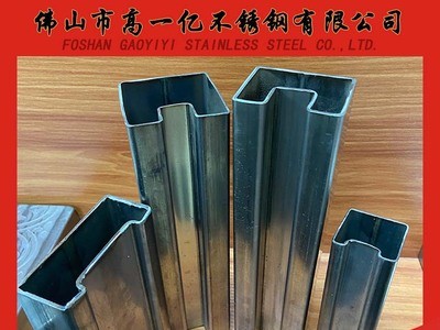 廠家直銷(xiāo)夾玻璃凹槽管 201不銹鋼異型管 多用途不銹鋼304凹槽管