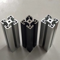 工業(yè)鋁合金型材歐標(biāo)4545/4590/9090護欄設(shè)備導(dǎo)軌框架銀白氧化鋁材