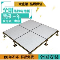 全鋼防靜電地板架空活動(dòng)地機(jī)房電腦房學(xué)校專用抗靜電地板600*600