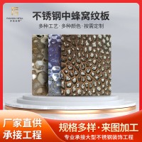 會(huì)所KTV電梯304不銹鋼中蜂窩紋板蜂窩紋壓花板幕墻金屬裝飾板