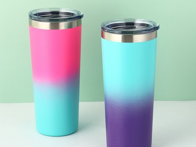 歐美新款大容量不銹鋼保溫杯22oz雙層真空汽車杯便攜戶外運(yùn)動杯