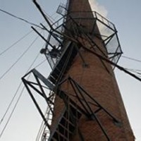 煙囪更換金屬爬梯施工，煙囪爬梯改造工程