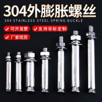 廠家批發(fā)304膨脹螺絲高強(qiáng)度拉爆膨脹螺栓不銹鋼外膨脹螺絲m4m6m10