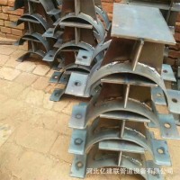 滑動保冷管托碳鋼熱鍍鋅U型管夾管托 蛭石隔熱管托支座