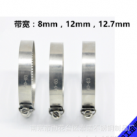 316L不銹鋼開放式喉箍 扳倒式通信抱箍 速放式管箍 加長(zhǎng)快接式喉