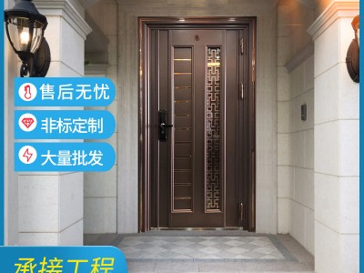 佛山廠家不銹鋼防盜門韓式入戶門平開式彩鋼家用進(jìn)戶別墅大門