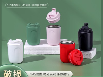 B01迷你咖啡杯316不銹鋼便攜保溫杯時尚隨手禮品杯子三D打印標(biāo)志